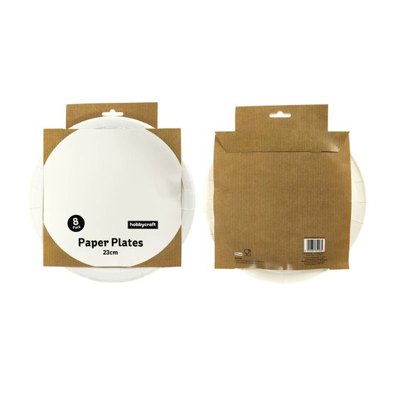 White Paper Plates 8 Pack image number 4