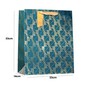 Blue and Gold Align Gift Bag 33cm x 23cm x 14cm  image number 2