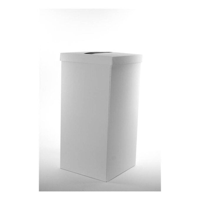 White Cardboard Post Box 45cm image number 1