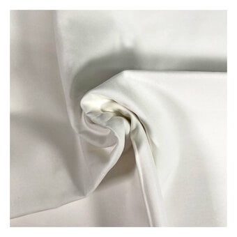 White Organic Premium Cotton Fabric by the Metre