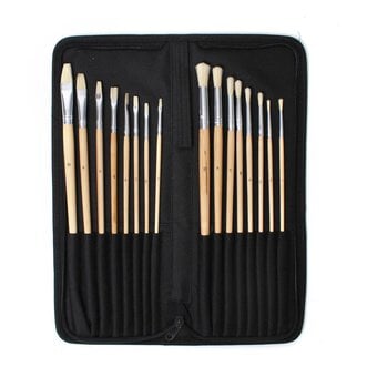 Art Brushes and Case 16 Pieces