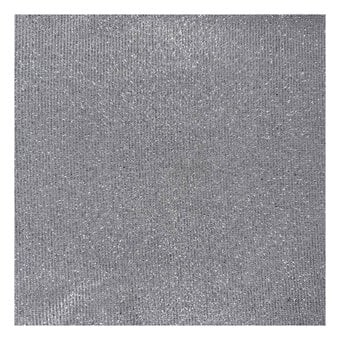 Silver Metallic Jersey Fabric by the Metre
