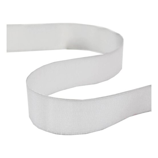 Light Silver Satin Ribbon 20mm x 15m image number 1