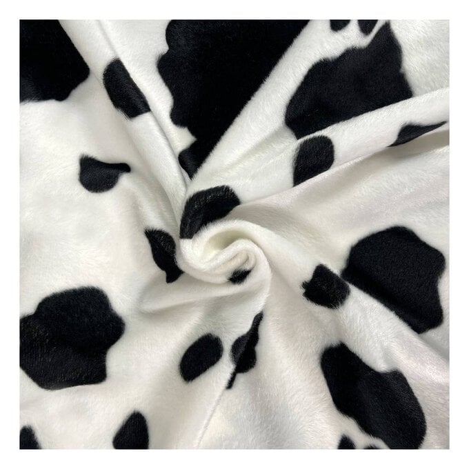 Cow Velboa Fur Fabric by the Metre image number 1