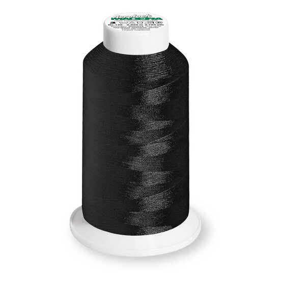 Madeira Black Aerolock Overlocker Thread 2500m (8000) image number 1