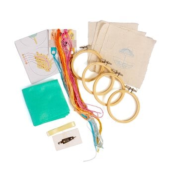 Beach Embroidery Kit 4 Pack