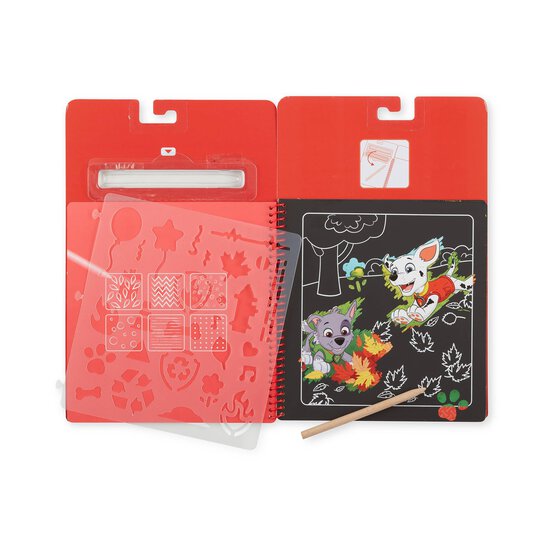 Melissa & Doug Paw Patrol Marshall Scratch Art Activity Pad image number 3