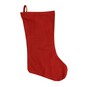 Red Cotton Linen Christmas Stocking image number 1