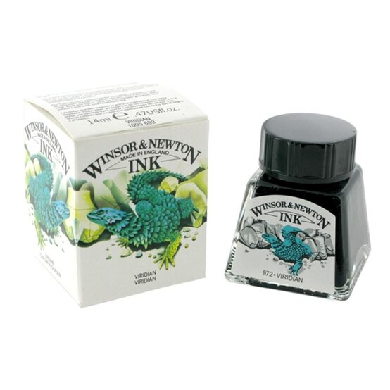 Winsor & Newton Viridian Drawing Ink 14ml image number 1