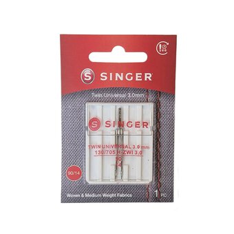 Singer Twin Universal Needles Size 90 2 Pack