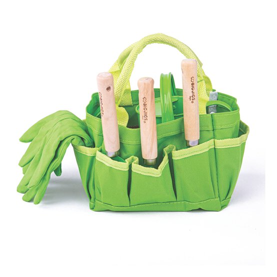Bigjigs Small Tote Bag with Children's Garden Tools image number 4