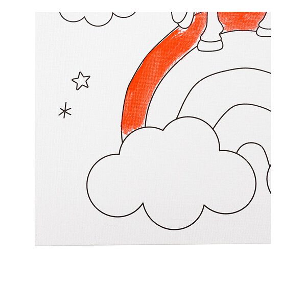 Unicorn Colour-in Canvas image number 5