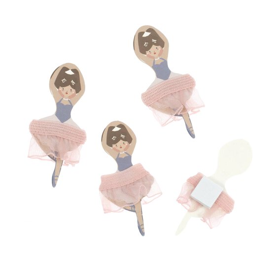 Purple Ballerina Card Toppers 4 Pack image number 3