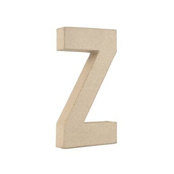 Mache Letter Z 20cm