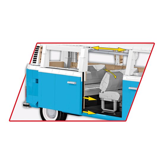 COBI Volkswagen T2b Bus Set 1:12 image number 3