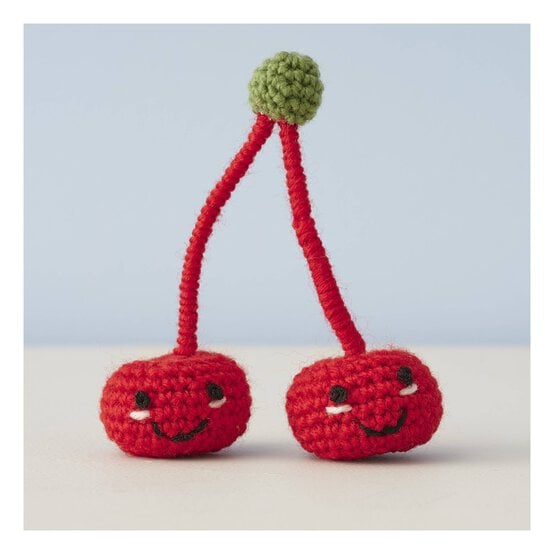 Make Your Own Crochet Cherries Kit image number 1