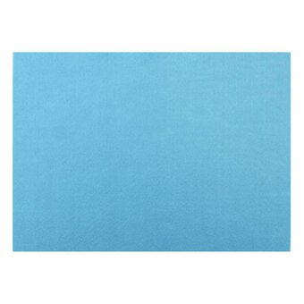 Baby Blue Polyester Felt Sheet A4 image number 2
