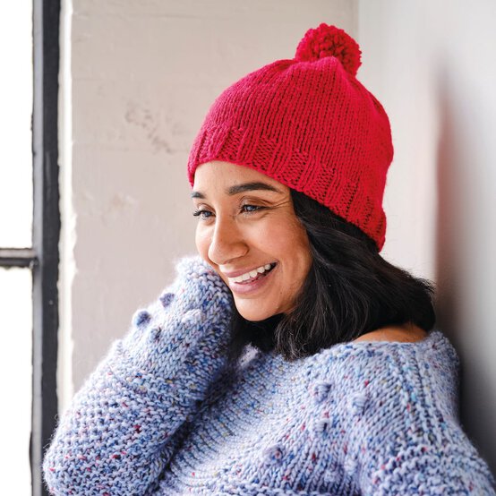 How to Knit a Bobble Hat image number 1