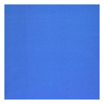 Brilliant Blue Cotton Homespun Fabric by the Metre