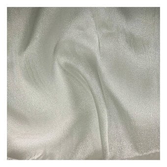 Cream Crystal Organza Fabric by the Metre