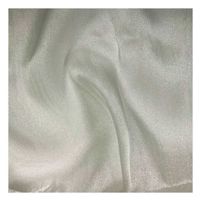 Cream Crystal Organza Fabric by the Metre image number 1