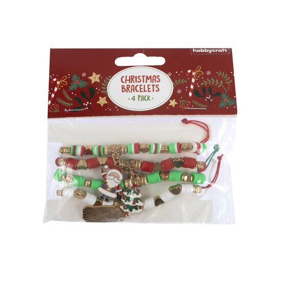 Christmas Bracelets 4 Pack  image number 3