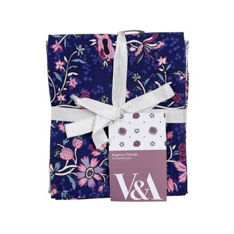 V&A Duchess Dowery Meadow Friends Cotton Fat Quarters 4 Pack