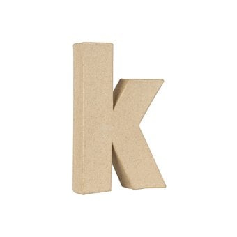 Lowercase Mini Mache Letter K