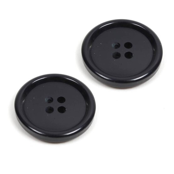 Hemline Royal Blue Basic Holes Button 2 Pack image number 1