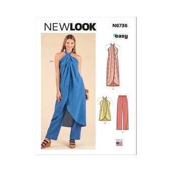 New Look Women's Top and Trousers Sewing Pattern 6736 (6-18)