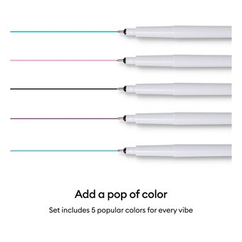 Cricut Peacock Gel Pen Set 5 Pack