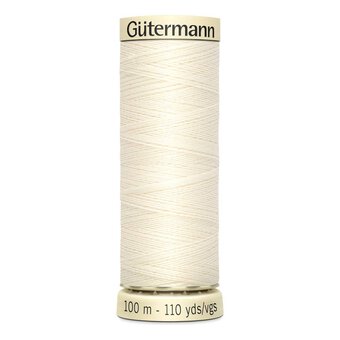 Gutermann Cream Sew All Thread 100m (1)