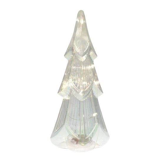 Pearlised Light-Up Tree 22cm image number 2