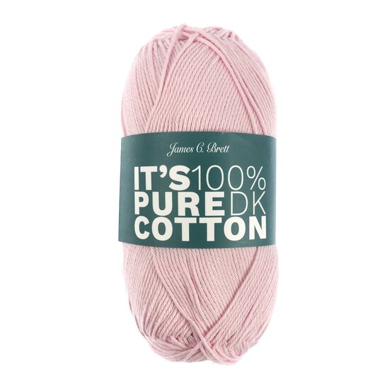 James C Brett Pale Pink It’s Pure Cotton Yarn 100g  image number 1