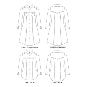 Tilly and the Buttons Rosa Shirt and Shirt Dress Pattern 1013 image number 2
