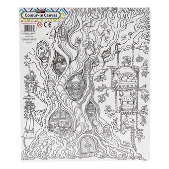 Tree Colour-In Canvas
