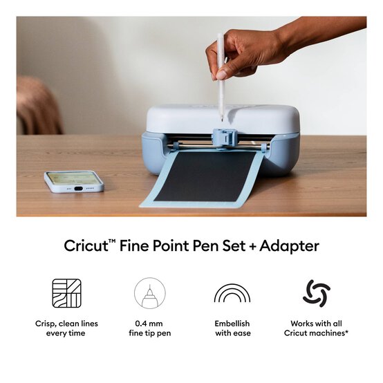 Cricut Black Fine Point Pens 2 Pack image number 5
