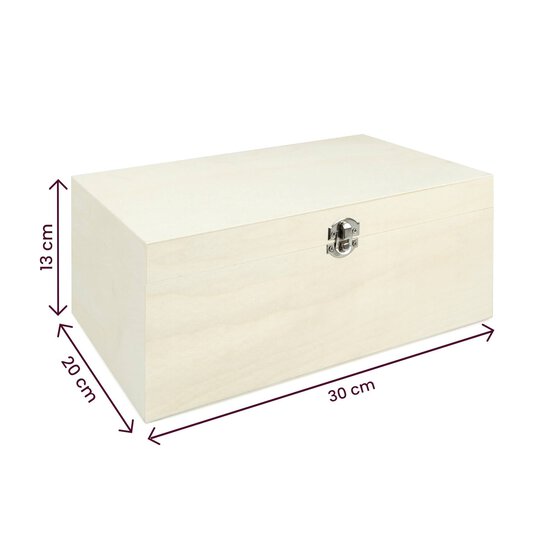 Wooden Storage Box 30cm x 20cm x 13cm image number 6