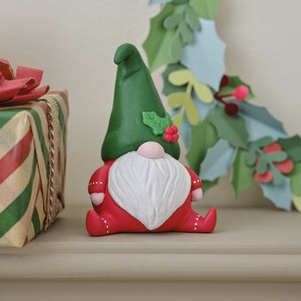 How to Make an Air Dry Clay Christmas Gnome