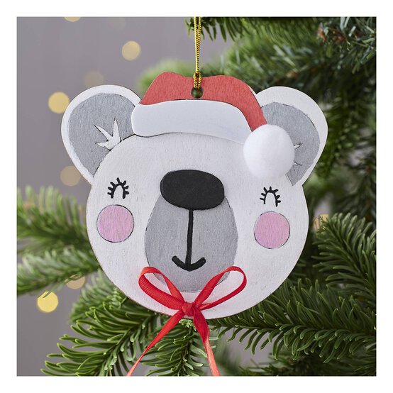 Decorate Your Own Wooden Polar Bear Decoration Kit image number 1