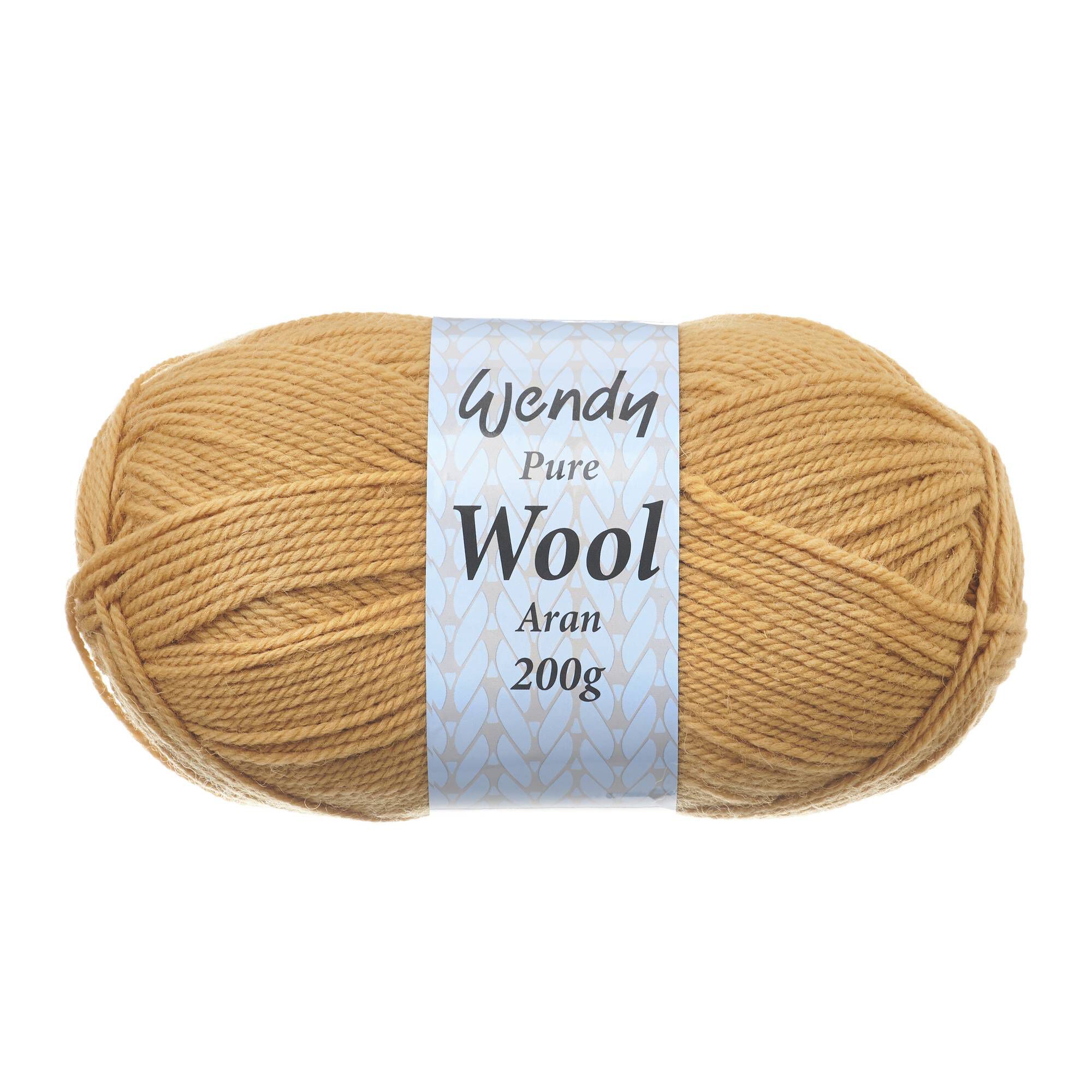 Wendy Gorse Pure Wool Aran Yarn 200g Hobbycraft