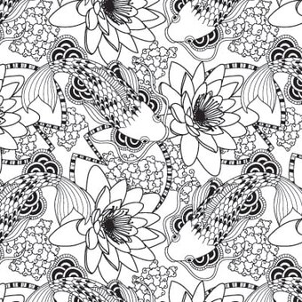 Koi Pond Pattern Free Download