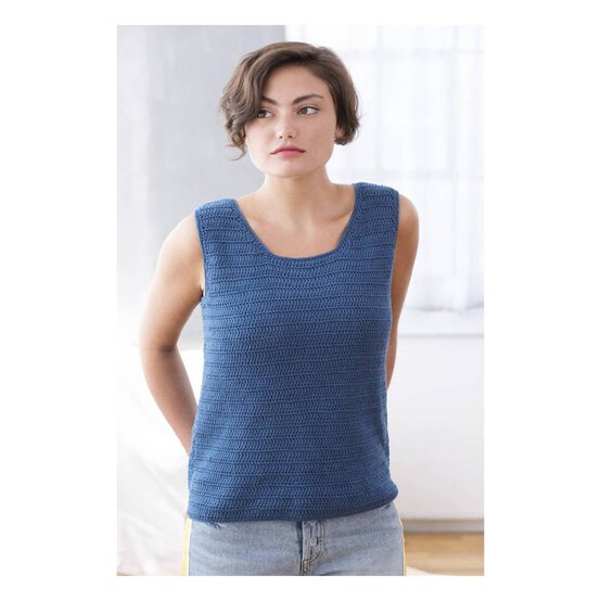 FREE PATTERN Lion Brand Short Hills Shell L80158 image number 1