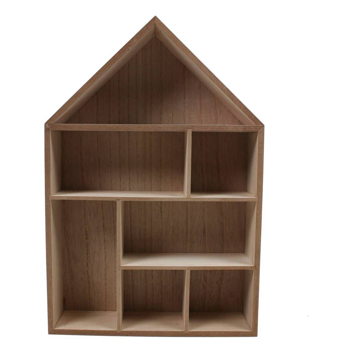 Large Wooden House Shelf With Compartments House Shelves Wooden Vrogue