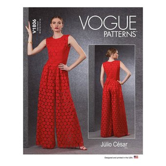Vogue Women's Dress Sewing Pattern V1806 (B5 8-16)