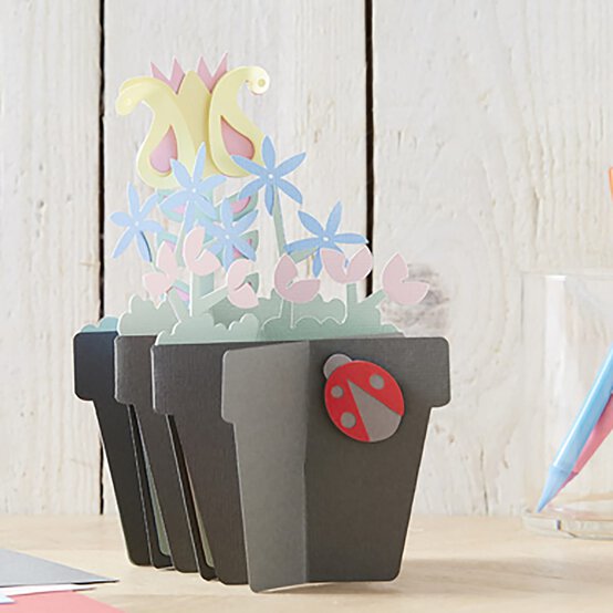 Cricut: How to Make a Mother's Day Flower Pot Card image number 1