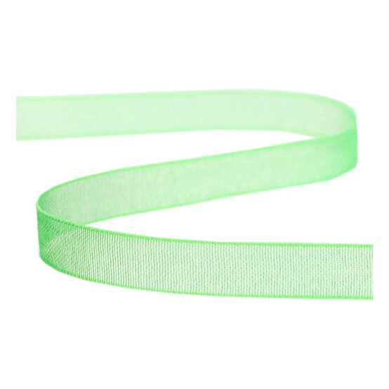 Australian Green Organdie Ribbon 6mm x 8m image number 1