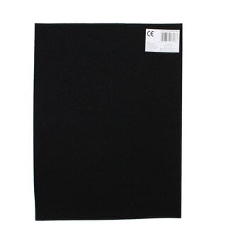 Black Self-Adhesive Felt Sheet A4