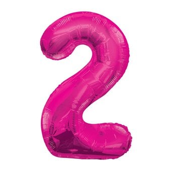 Extra Large Pink Foil 2 Balloon