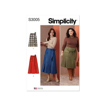 Simplicity Women's Skirts Sewing Pattern S3005 (M1 10-18)